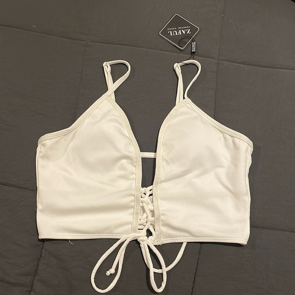 NWT strappy bathing suit top